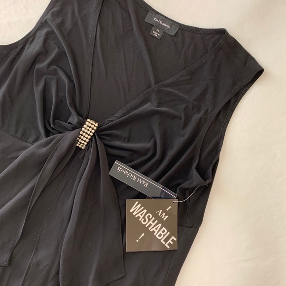 NWT R&M Richards Rhinestone Pinch Sleeveless 2 PC - Picture 9 of 12